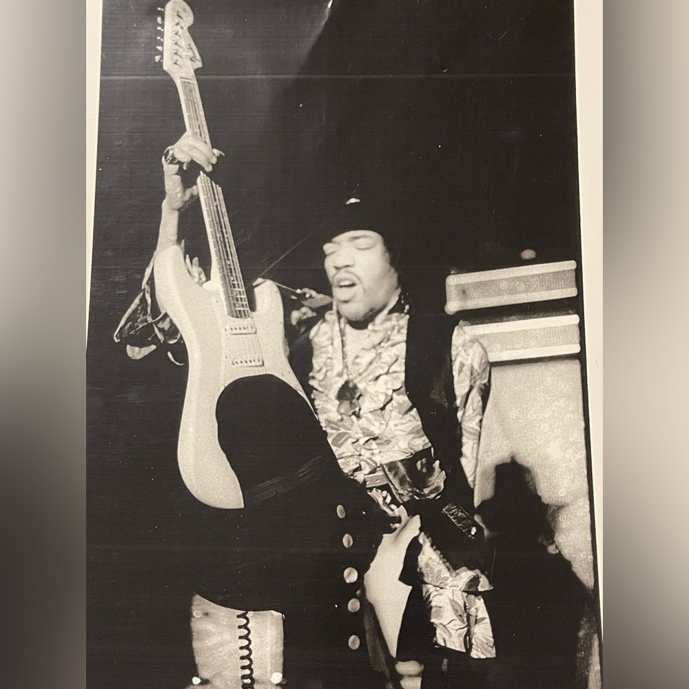 Jimi Hendrix original Woodstock baron wolman photographer OOAK framed photo